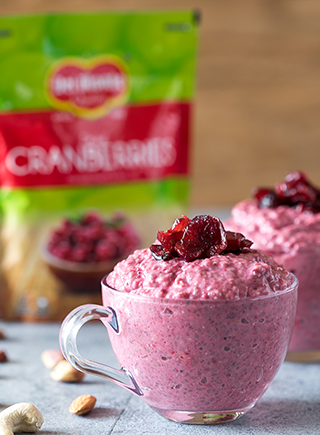 Cranberry Chia Seed Pudding